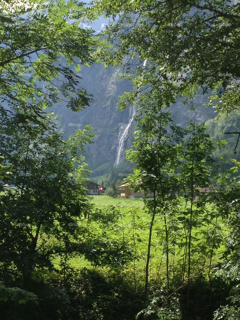 Waterfall in Switzerland 