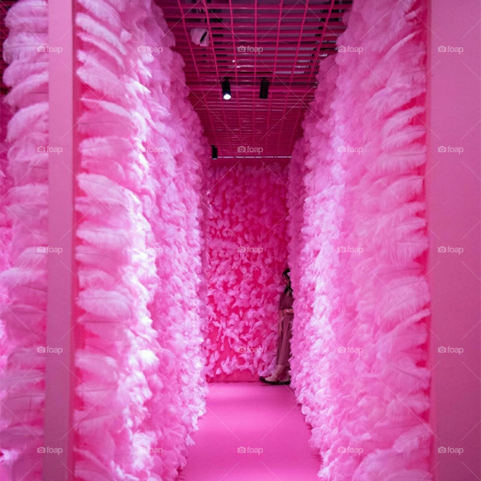 Fuchsia Pink Feather Overload Home Decoration Love Pink