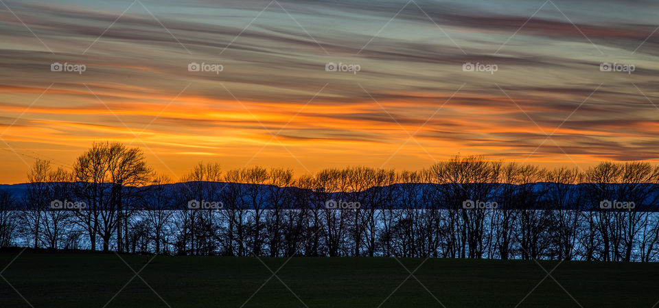 Edvard Munch type of sky