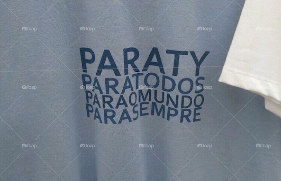 Camiseta da cidade histórica de Paraty Rj- Brasil 