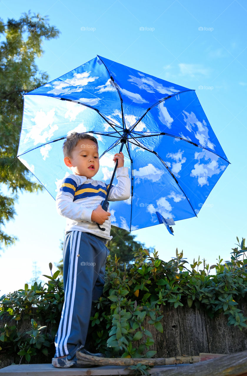 Shades under the umbrella