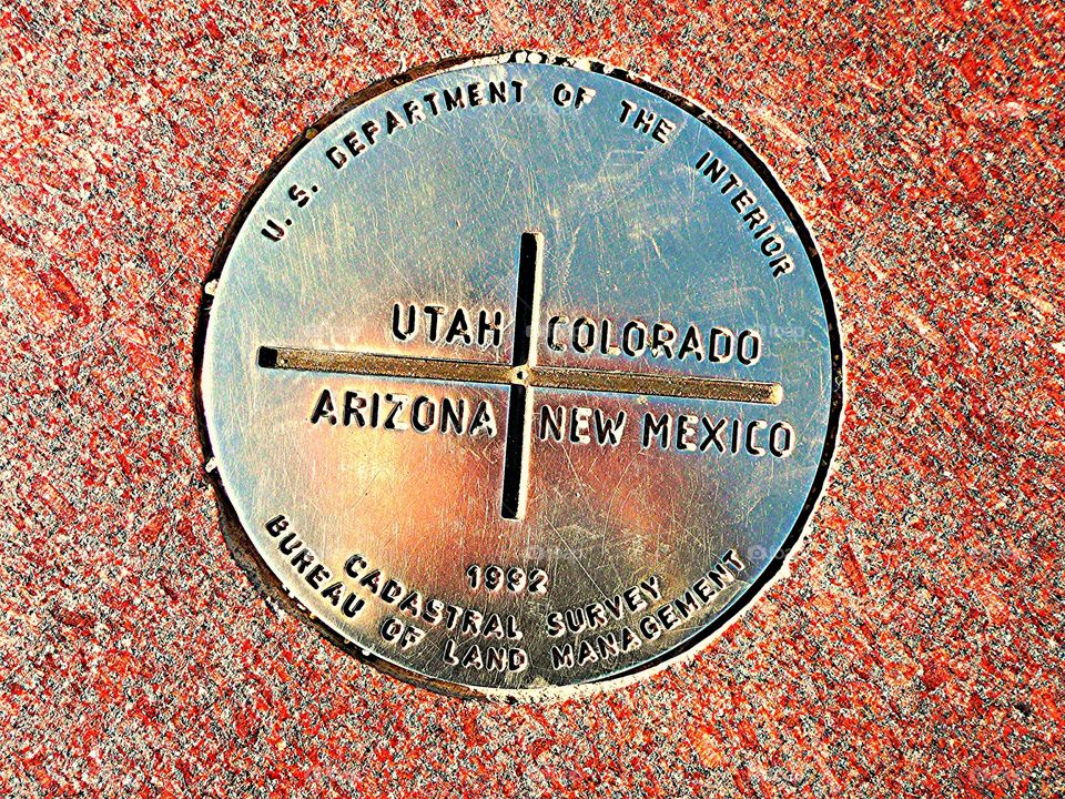 In 4 states at once. Four corners USA