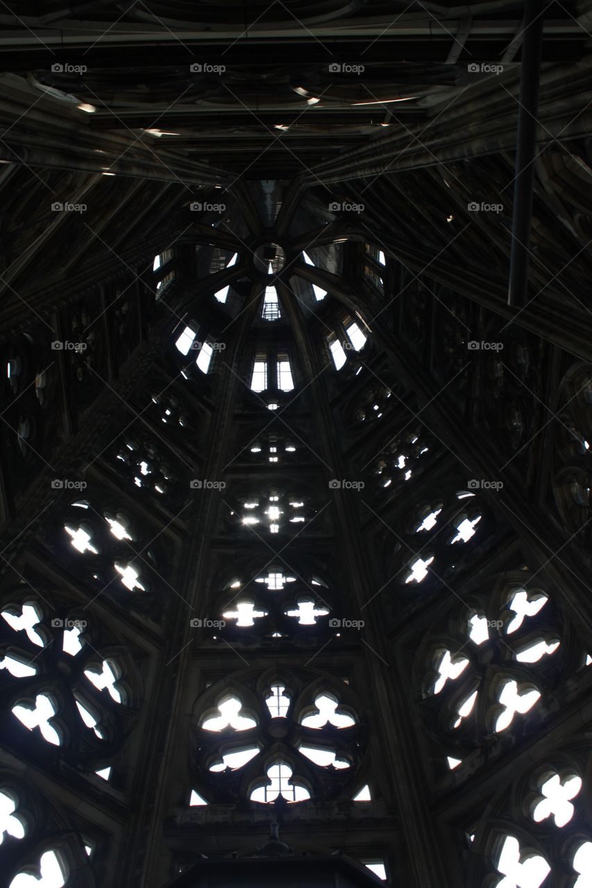 Cologne Cathedral. Taken inside the spires of the cologne cathedral 2014