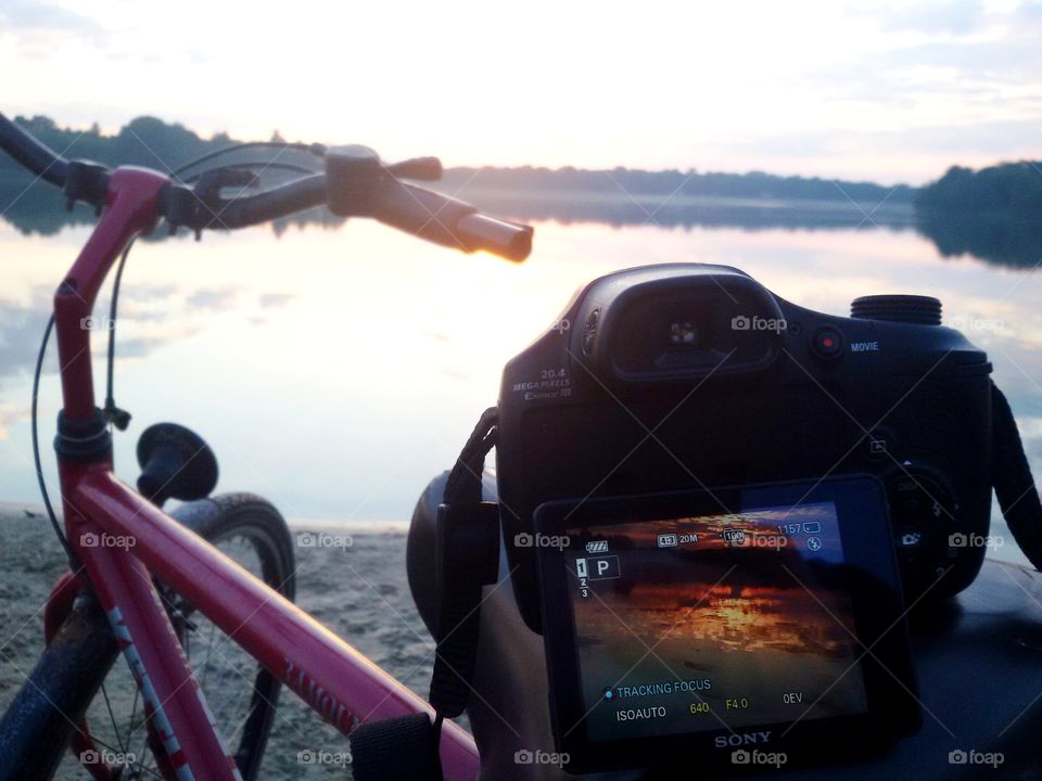 sunshine with my bicycle ♡