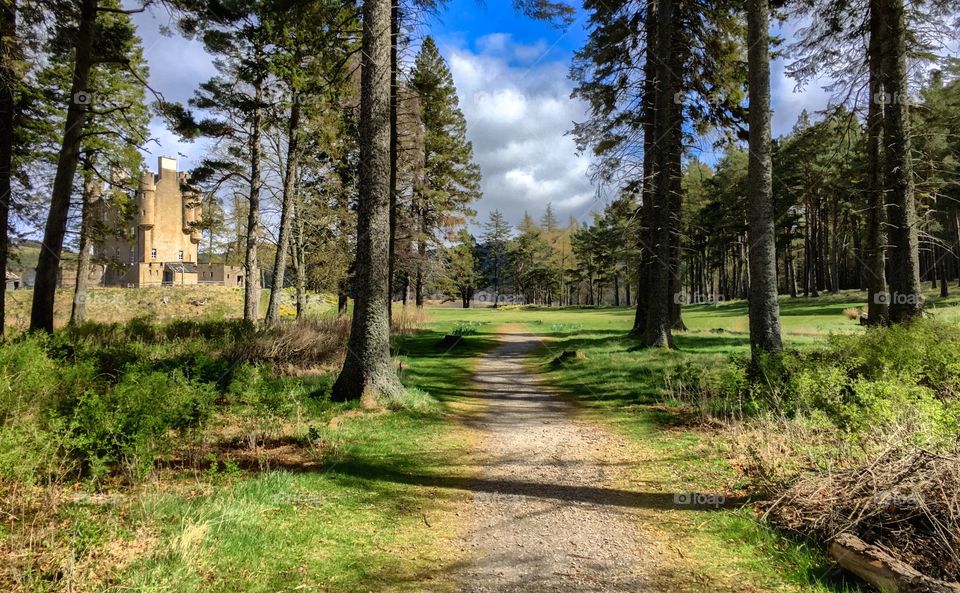 Historic Braemar Castle in the highlands of Scotland