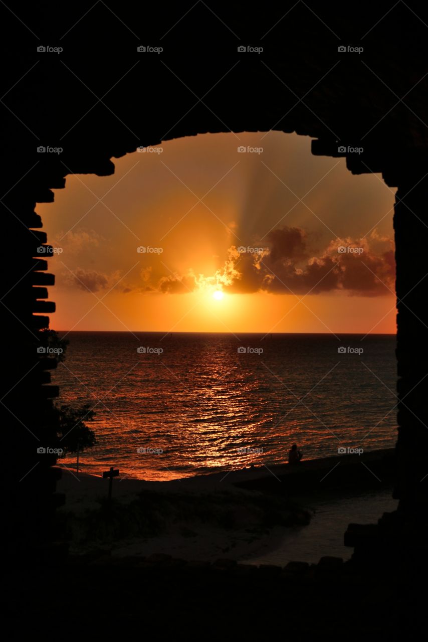 Sunset at dry tortugas 