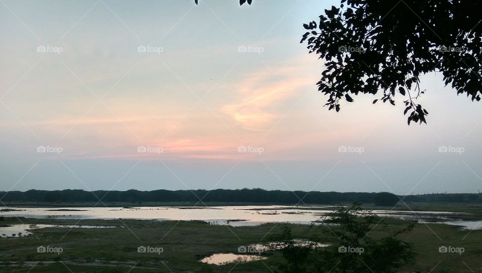 sunset  and long view so nice and beautifully