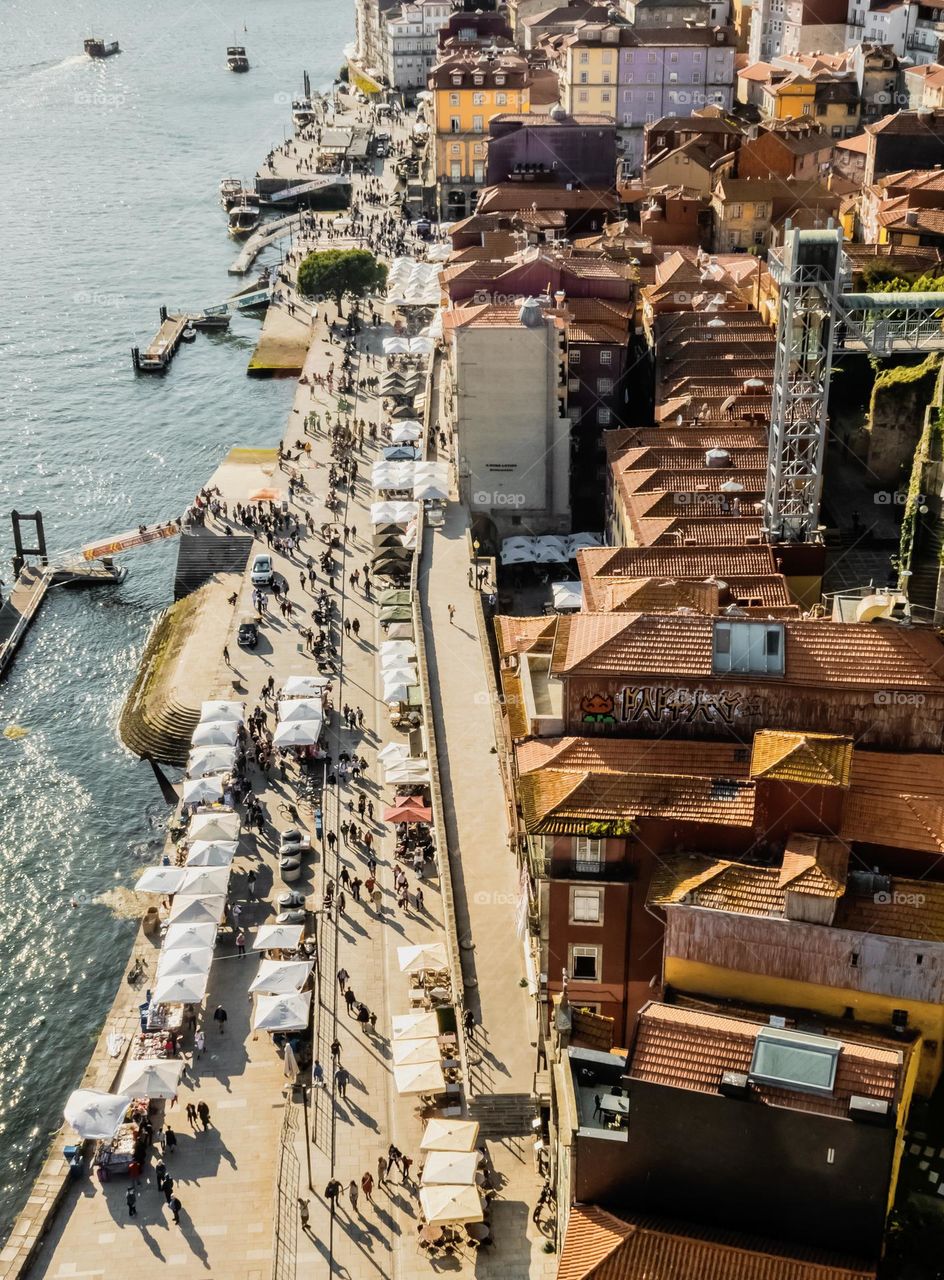 Looking downwards to Porto on the Rio Douro