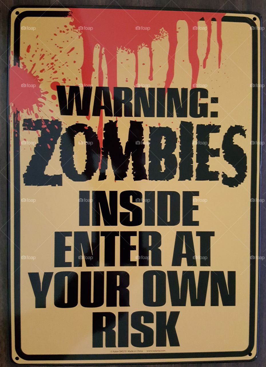 Zombie sign