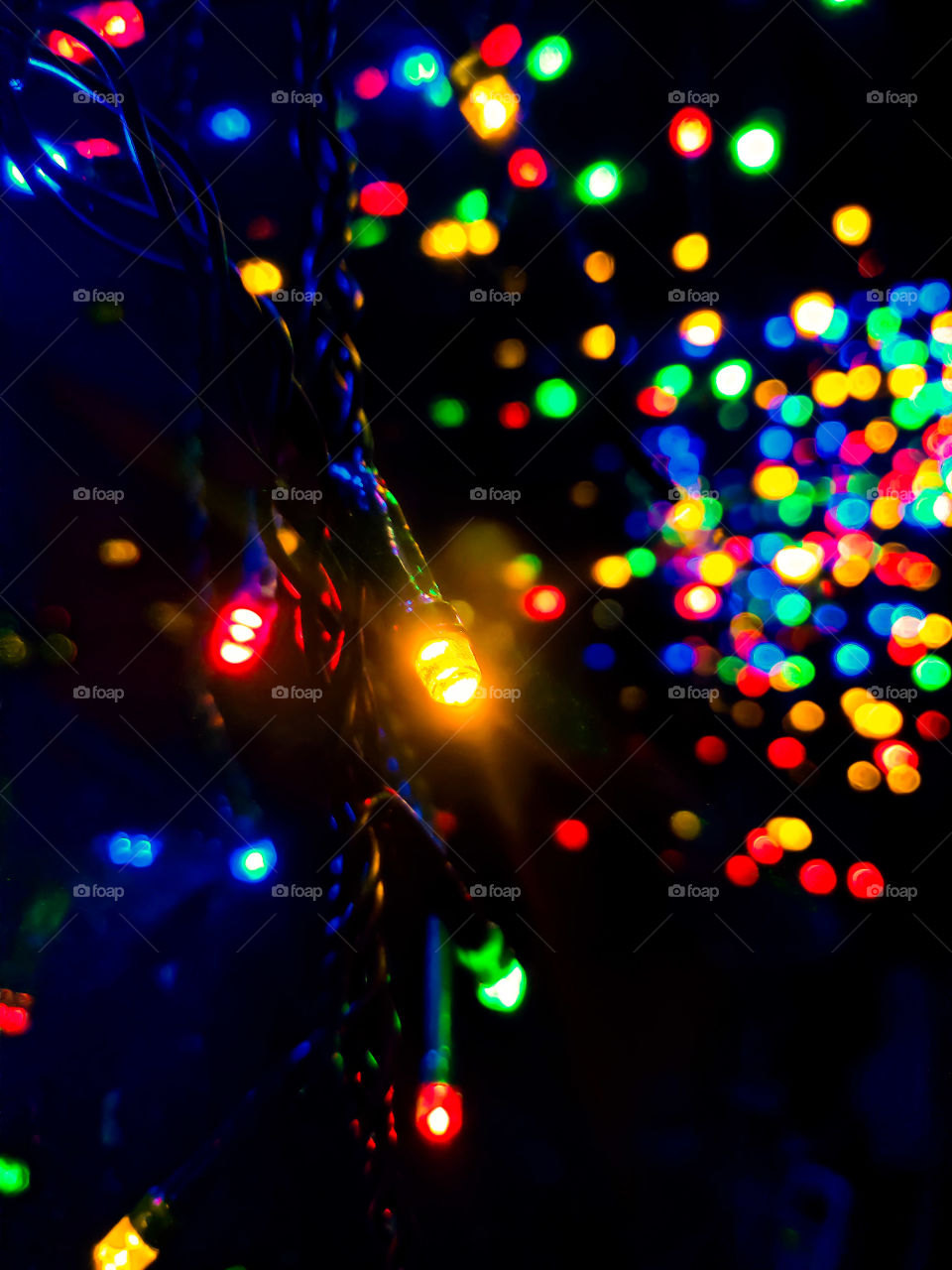 Colourful lights.