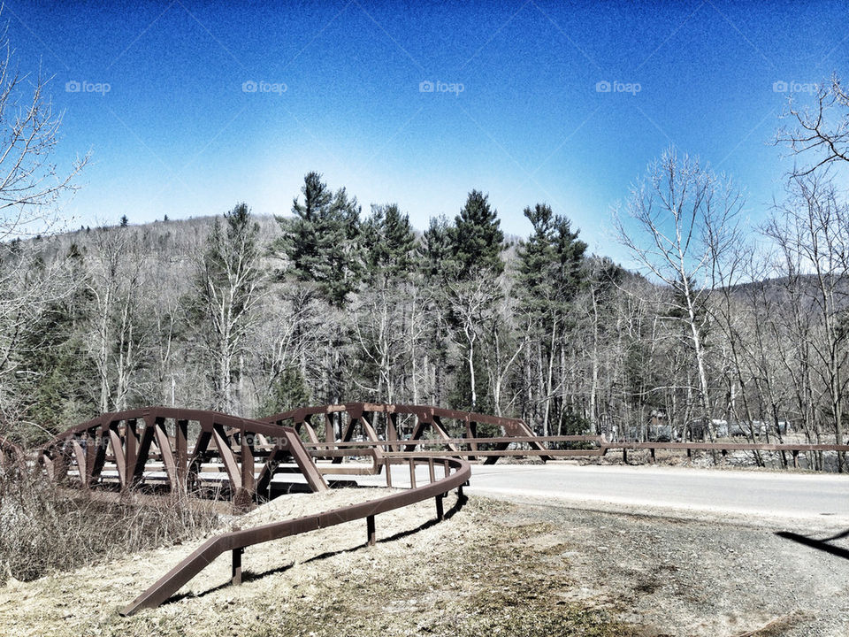 a bridge in the Catskills