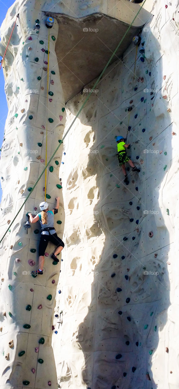 Anyone can try rock climbing