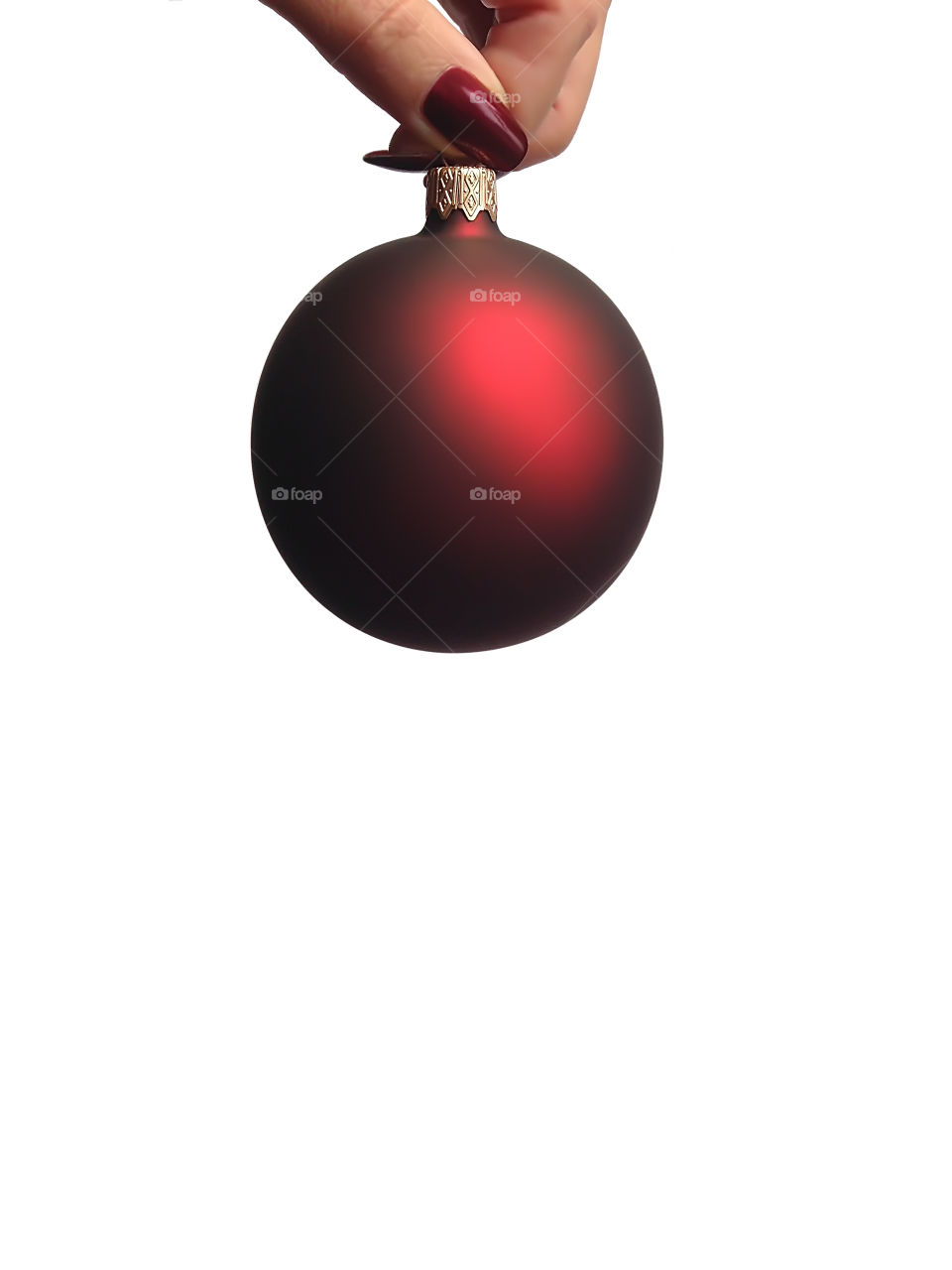 Red Christmas sphere 