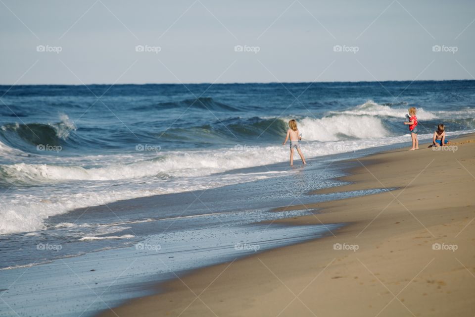 Kids at play on the beach