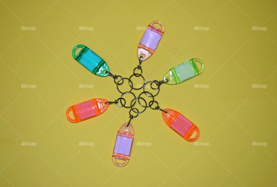 multicolor keychains