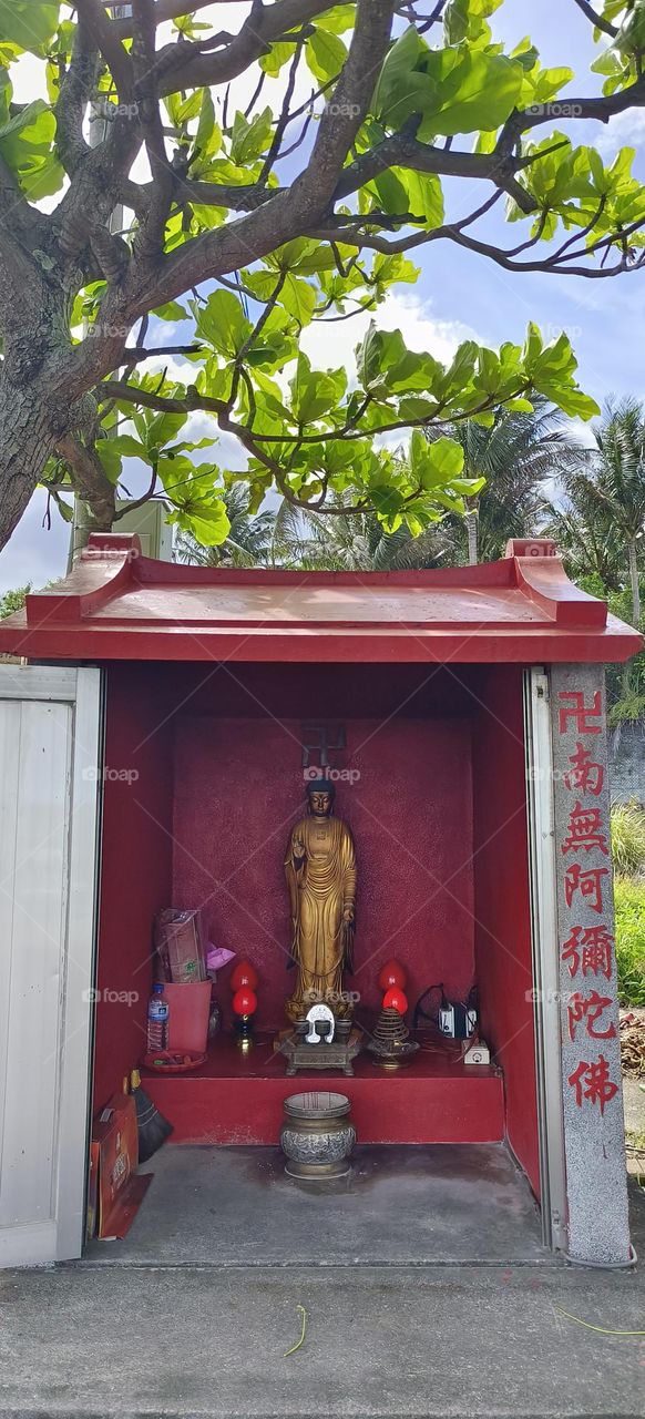 A small temple of Avalokitesvara Bodhisattva in the fishing port