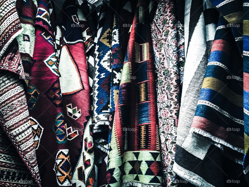 Close-up of textiles