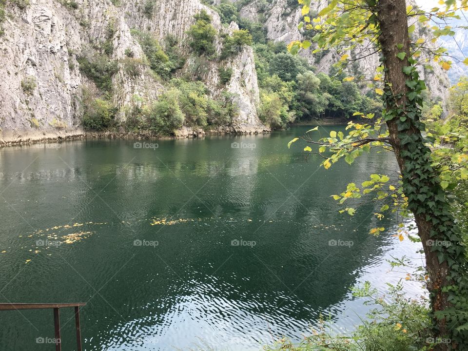 Mountain in the lake