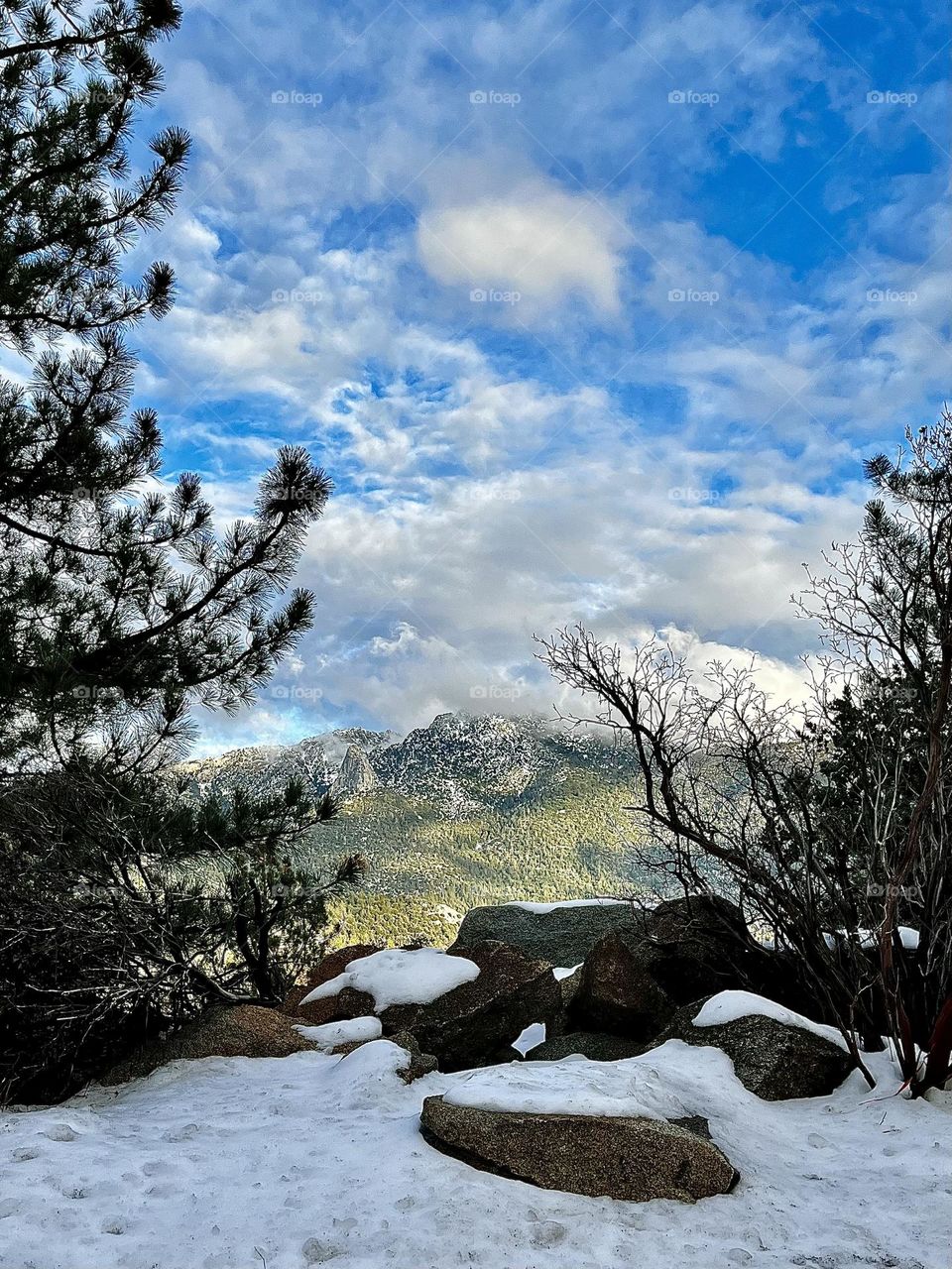 Tahquitz Peak Winter Landscape 