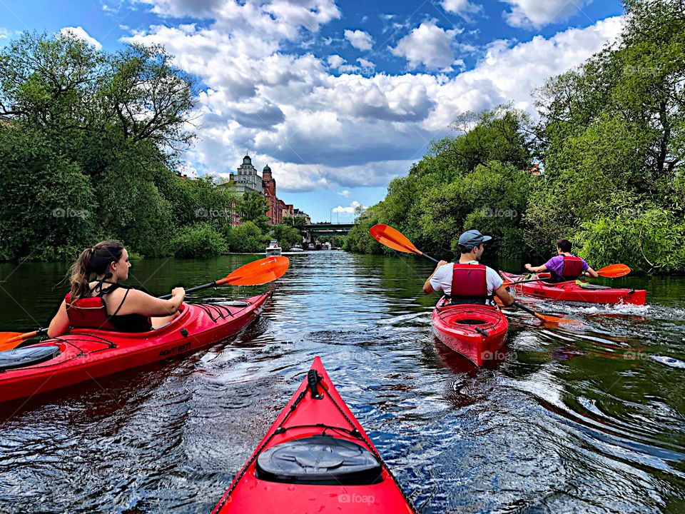 Kayaking in a beautiful lake! 