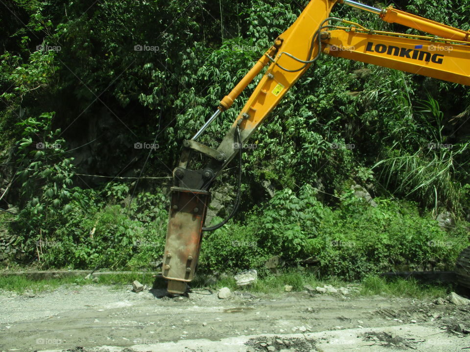 truck on road