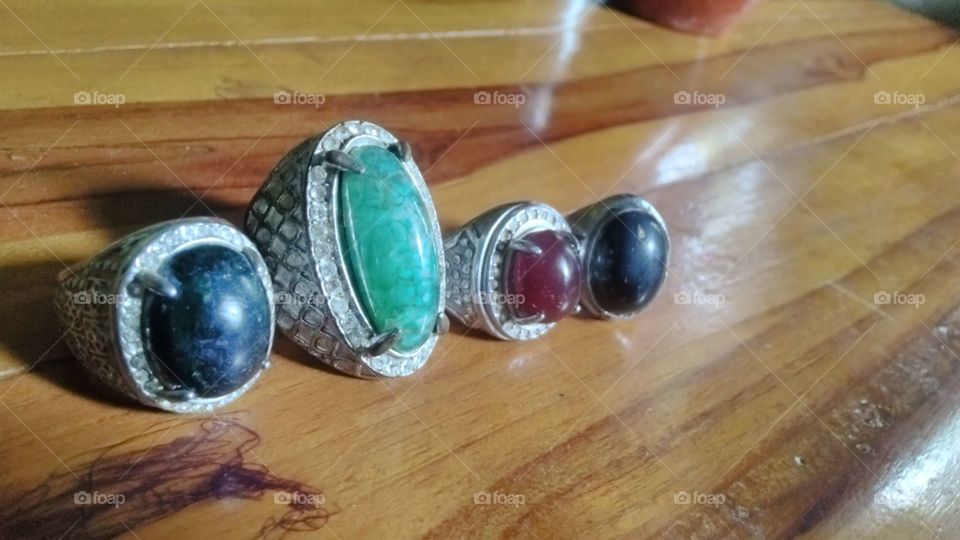 Four stone rings