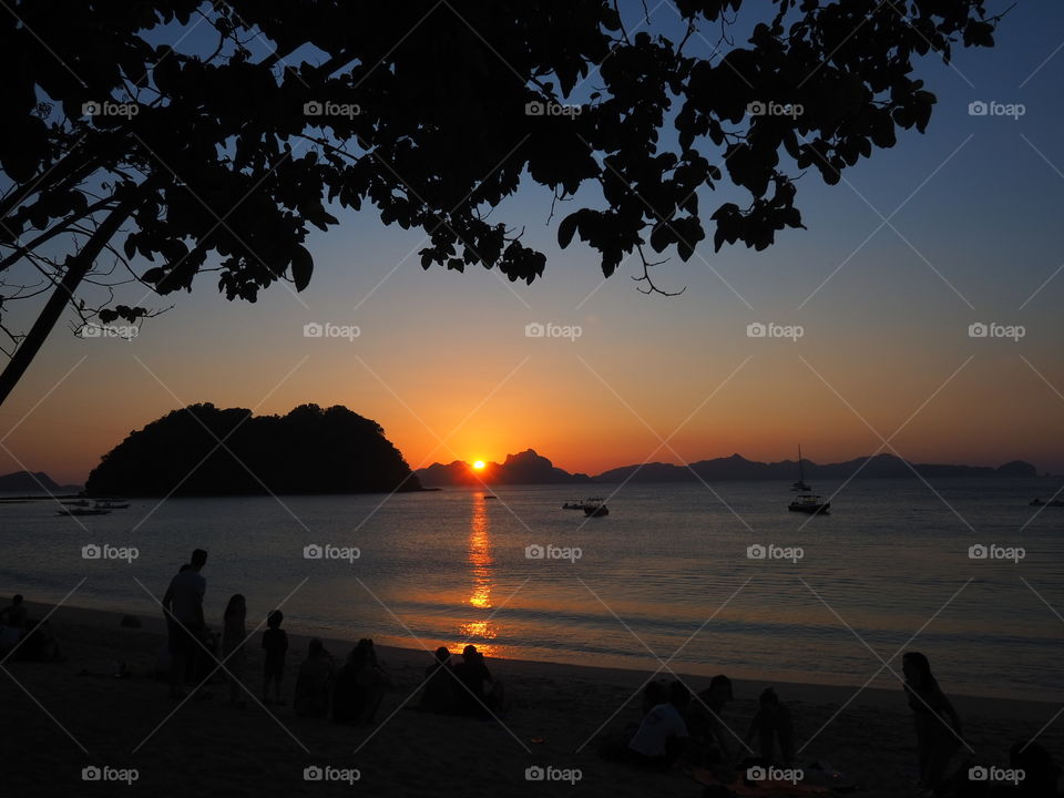 Sunset in El Nido