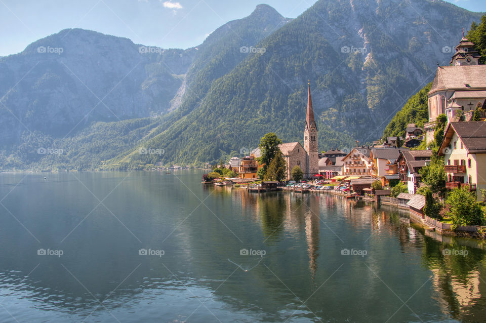 Scenic view of hallstatt