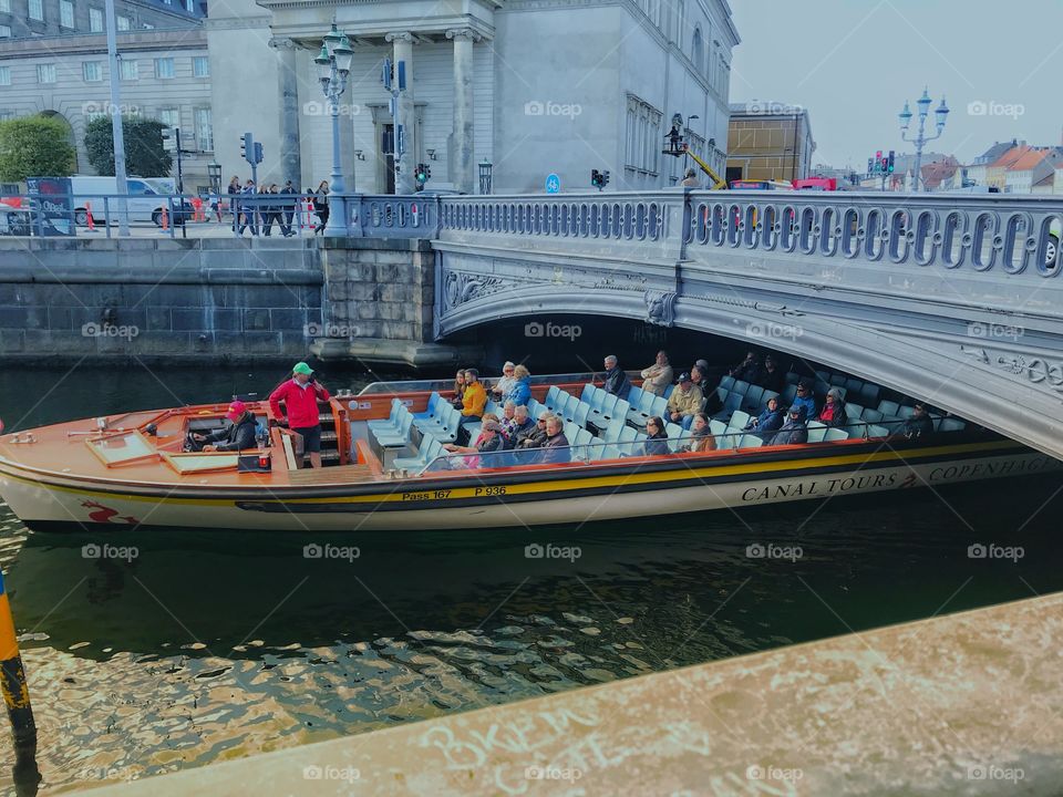 Copenhagen boating in summer 