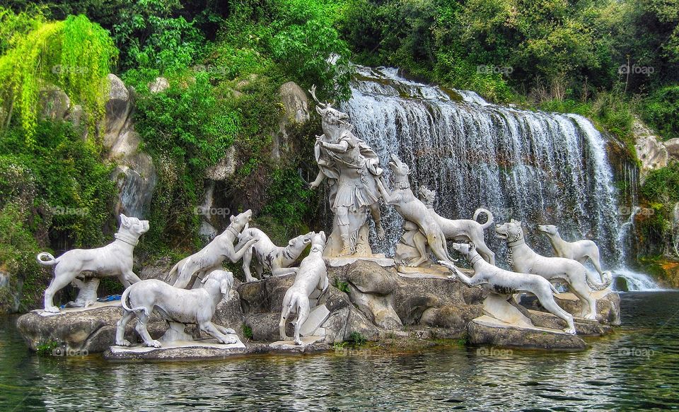 Caserta Italy fountain detail 