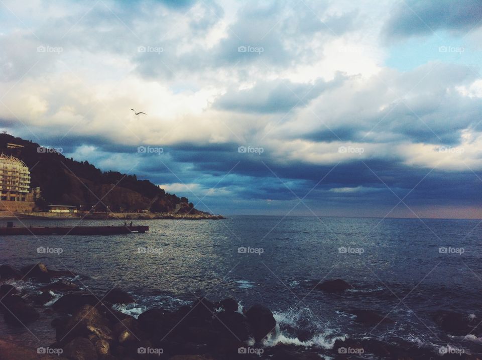 Water, Sea, No Person, Beach, Sunset