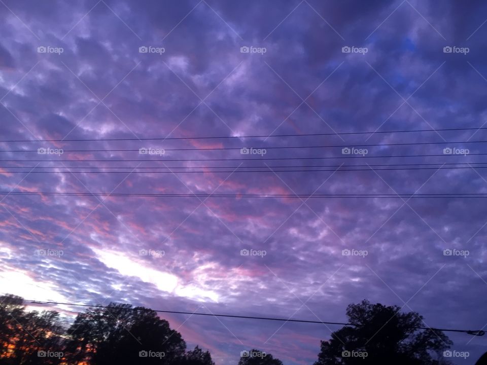 I love when the sky turns odd colors