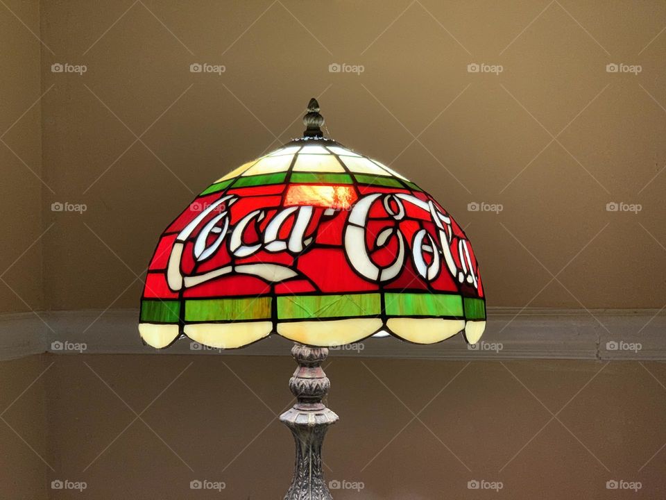 Vintage Coca Cola lamp