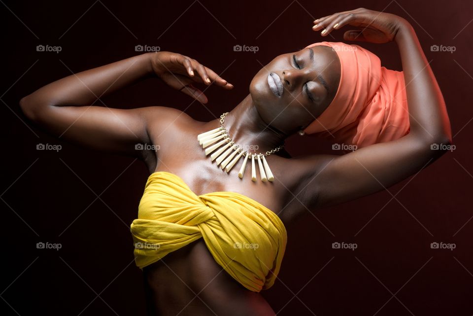 Portrait of African woman