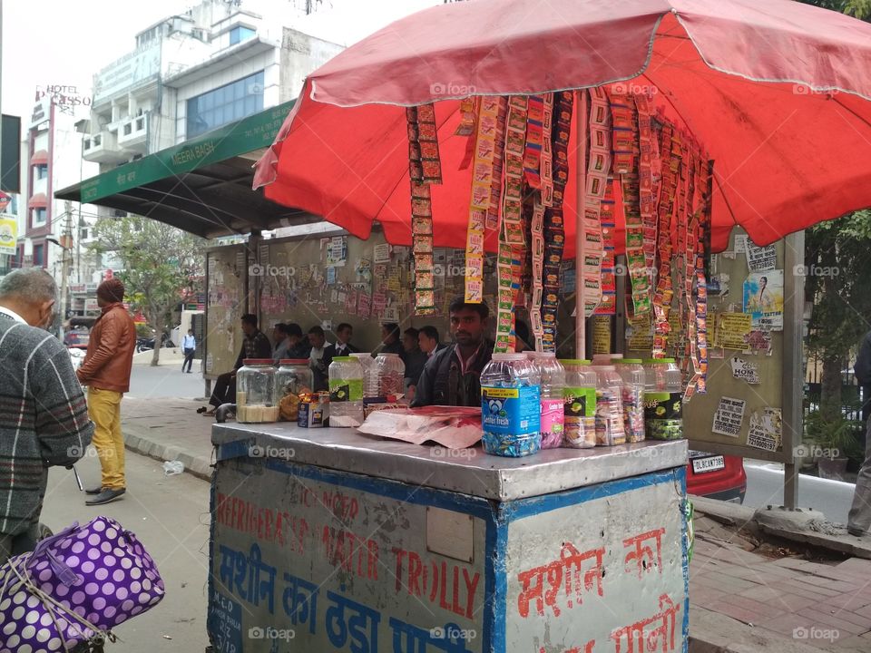Pan bhandar at bus stand