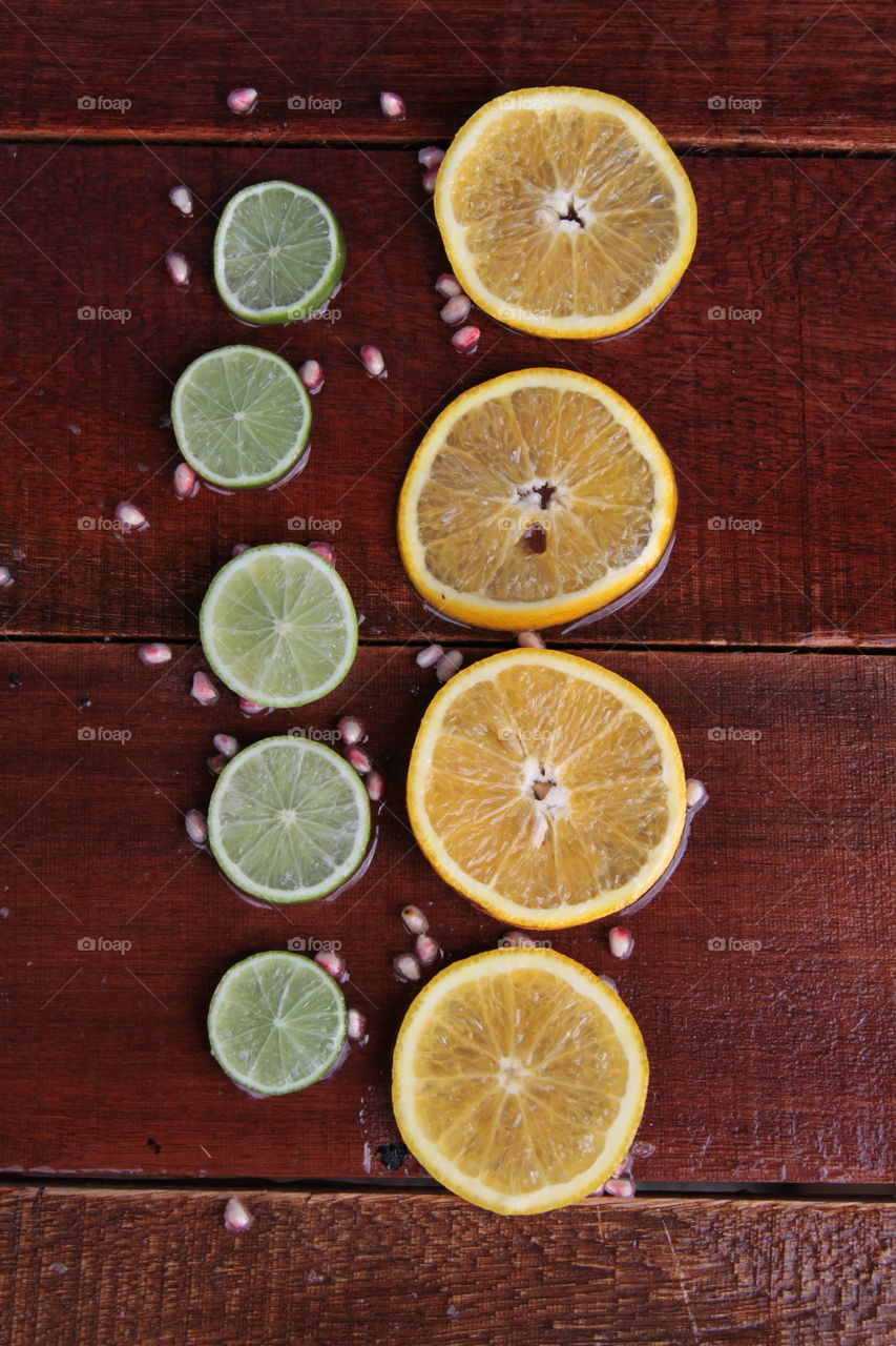 limão e laranja