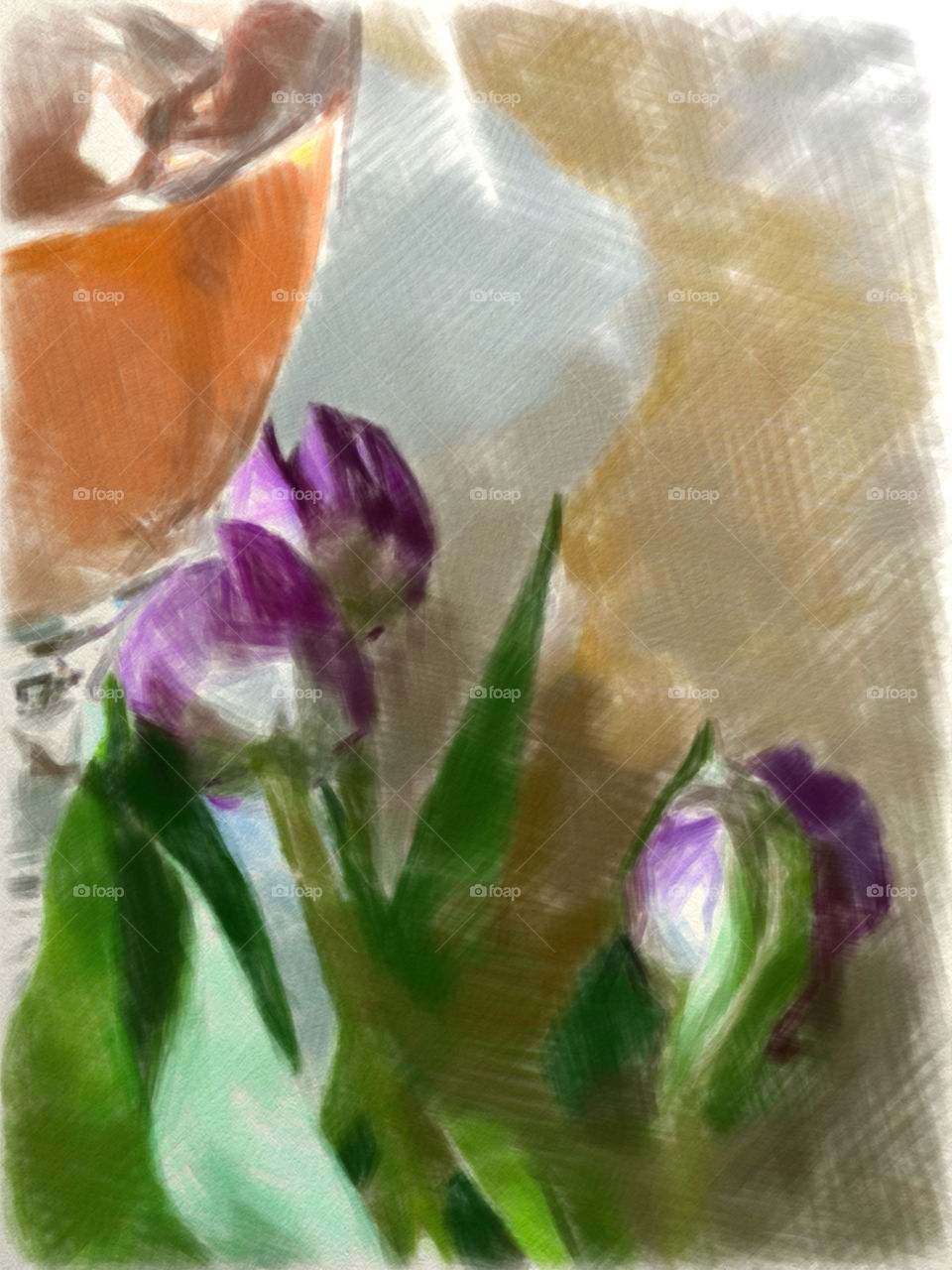 Stunning Wine & Tulips! Fine Art, Canvas, Metal, Greeting Cards, Romance!