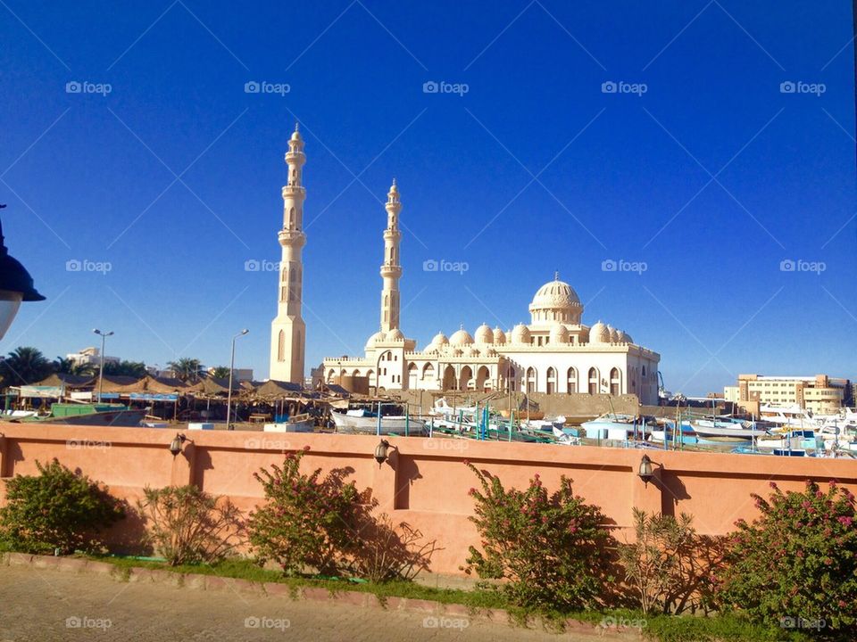 Down town mosque in hurghada Egypt 