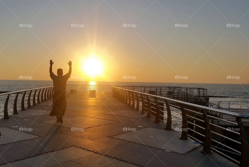 Walked to the sun before it's gone that day