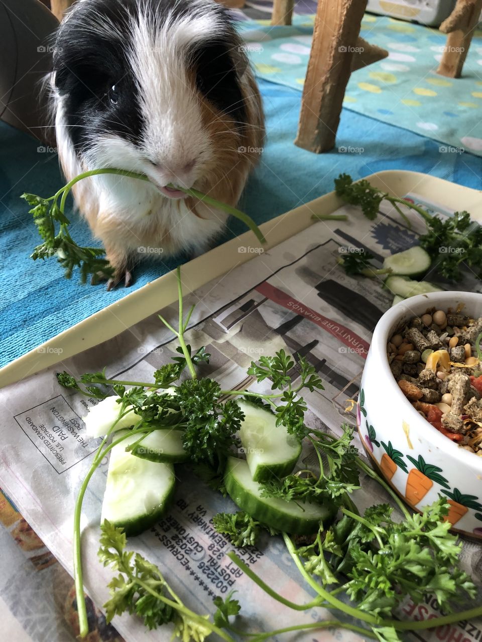 Jonathan loves his veggies 