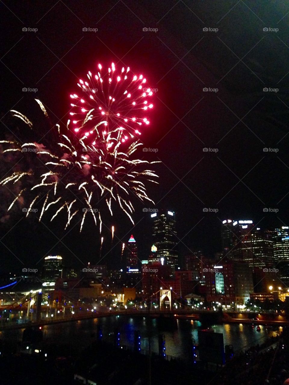 Fireworks over Pittsburgh