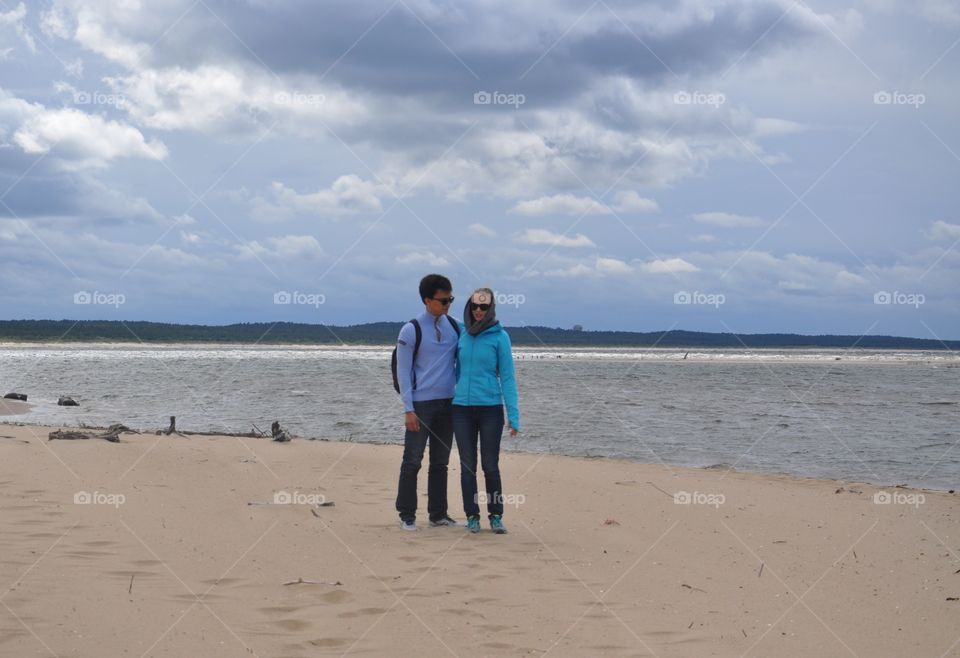 Wild beach near Gdansk 