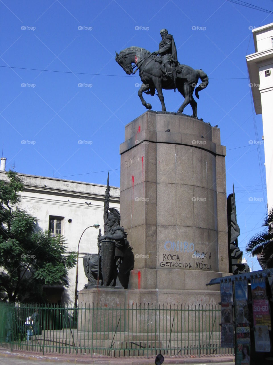 Horseman. Controversial Statue in Buenos Aires