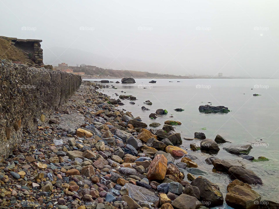 fog over the beach