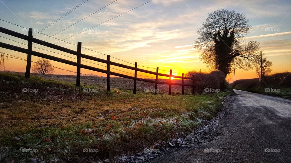 Sunset over Staffordshire