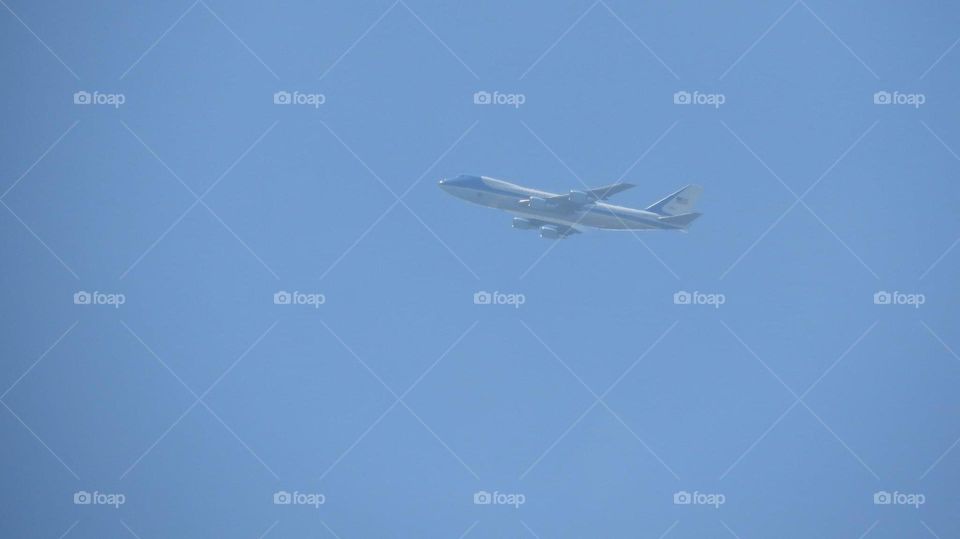 Air Force One with President Biden aboard departing Buffalo, New York on May 17th, 2022. Just days after the horrific supermarket massacre. 