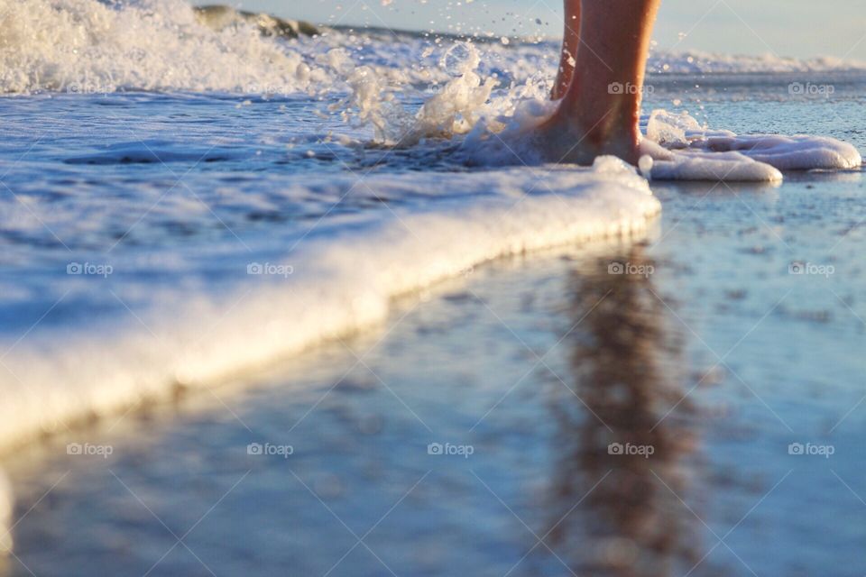 Feet in the sand 