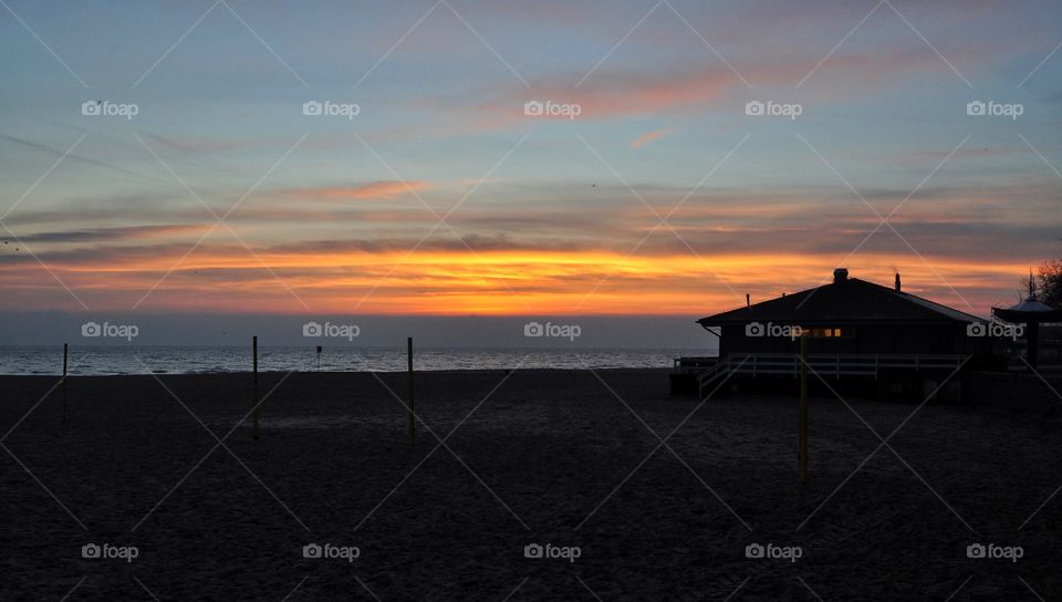 Sunset, Water, Dawn, Beach, Sea