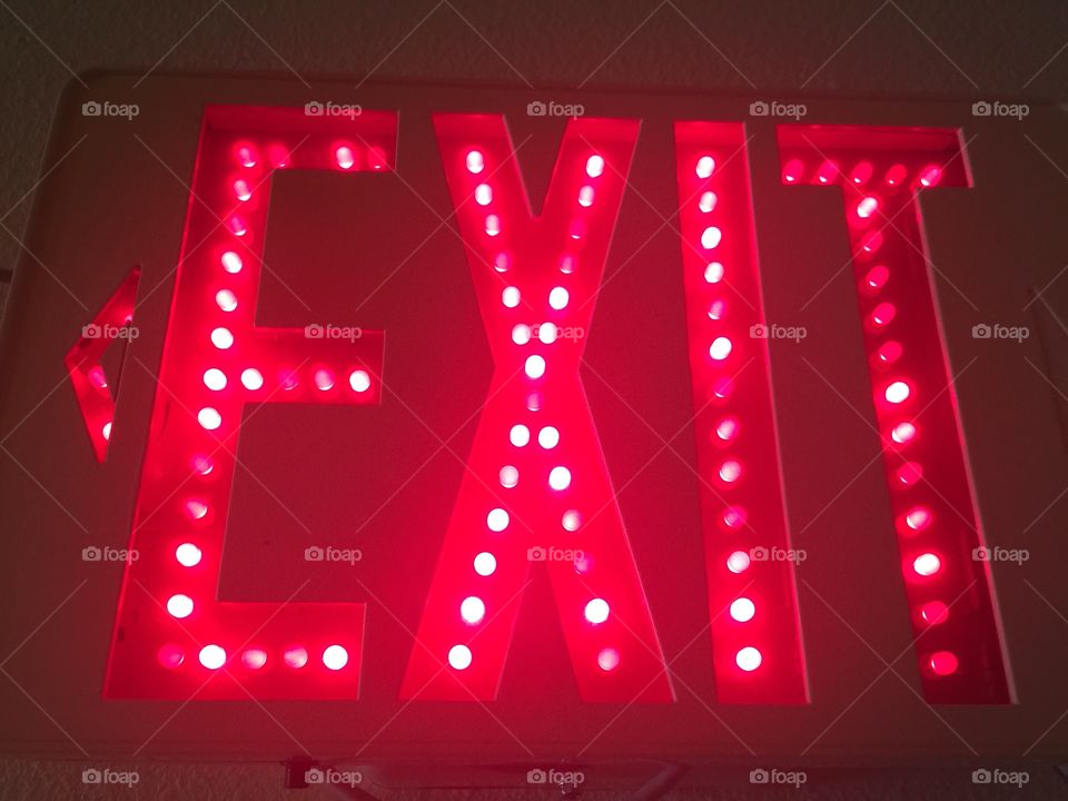 Red Exit Sign