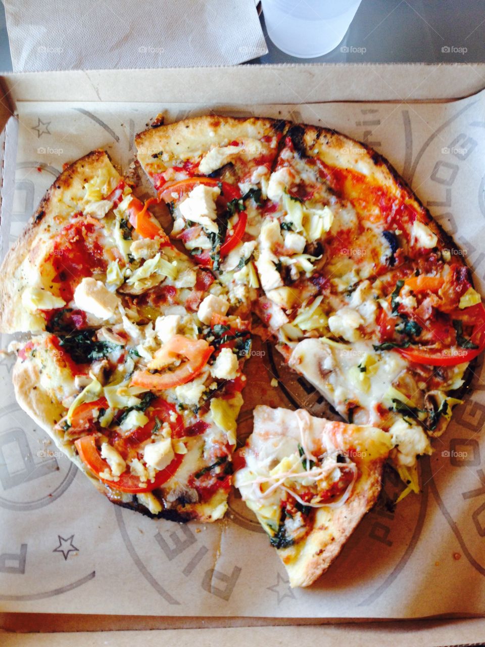 Study of Pizza. Custom pizza from Pieology